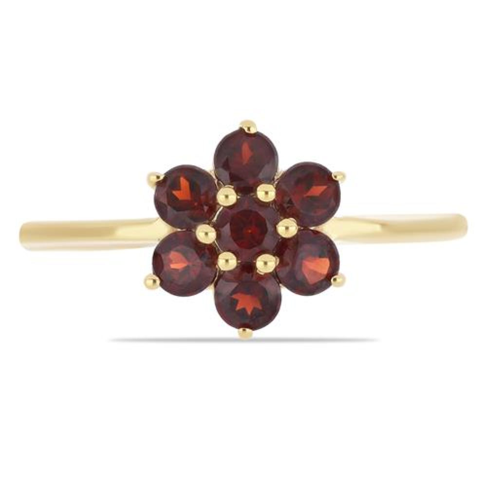 BUY 925 SILVER WITH GARNET GEMATONE RING 