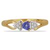 BUY RING WITH NATURAL TANZANITE GEMSTONE IN 925 SILVER