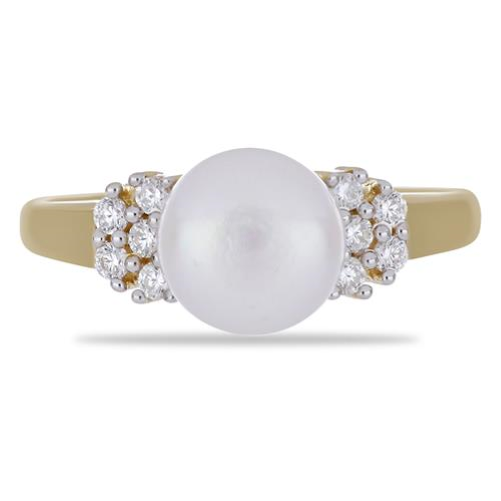 BUY 925 SILVER NATURAL WHITE FRESH WATER PEARL GEMSTONE RING