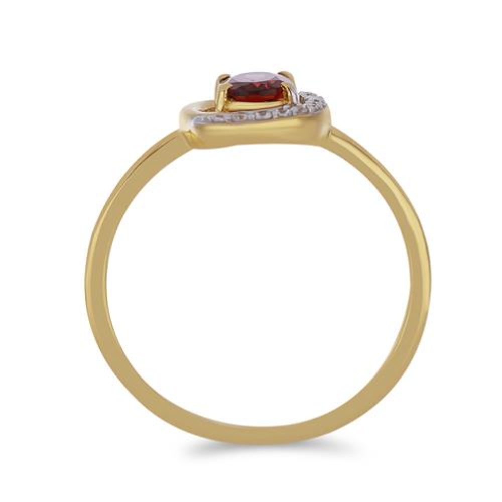 BUY 925 SILEVR RING WITH NATURAL GARNET GEMSTONE 