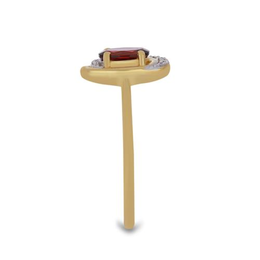 BUY 925 SILEVR RING WITH NATURAL GARNET GEMSTONE 