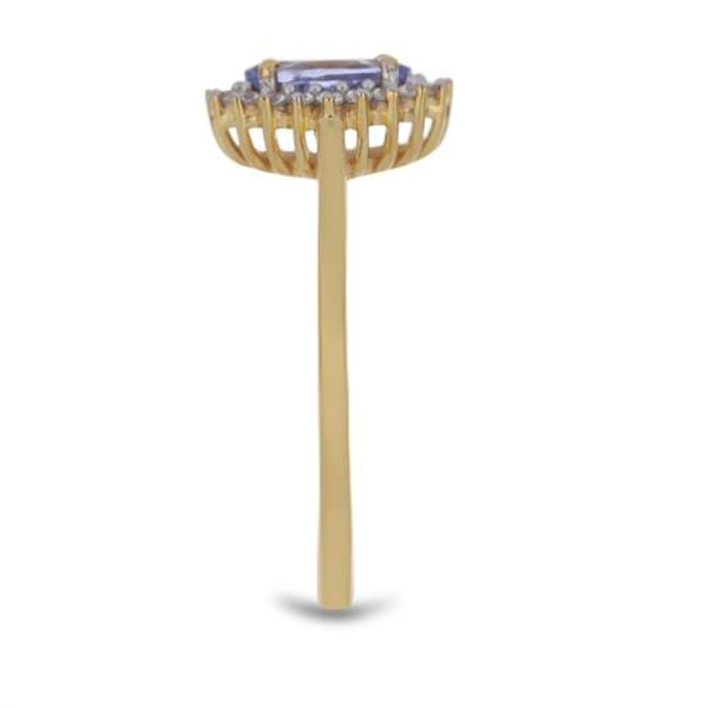 BUY 925 SILEVR NATURAL TANZANITE GEMSTONE RING