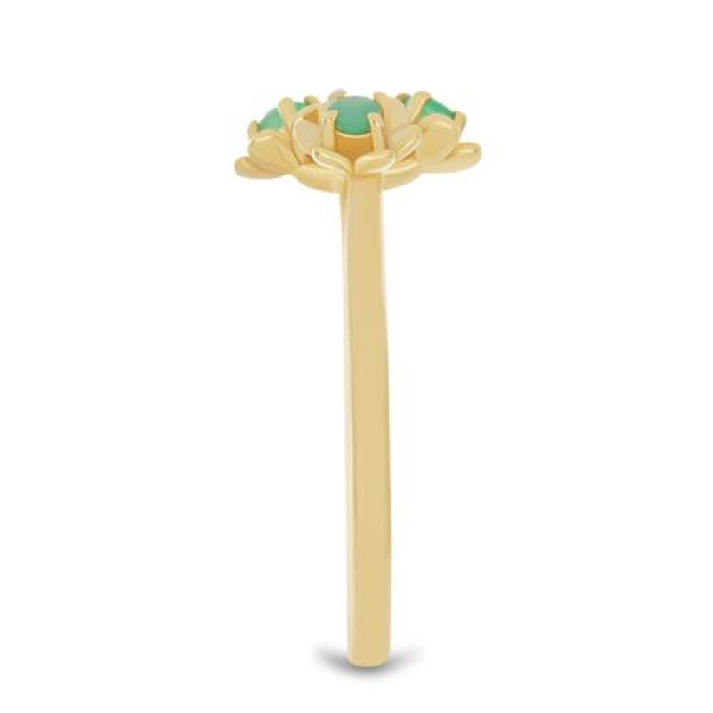 BUY EMERALD TRANSPARENT GEMSTONE RING IN 925 SILVER 