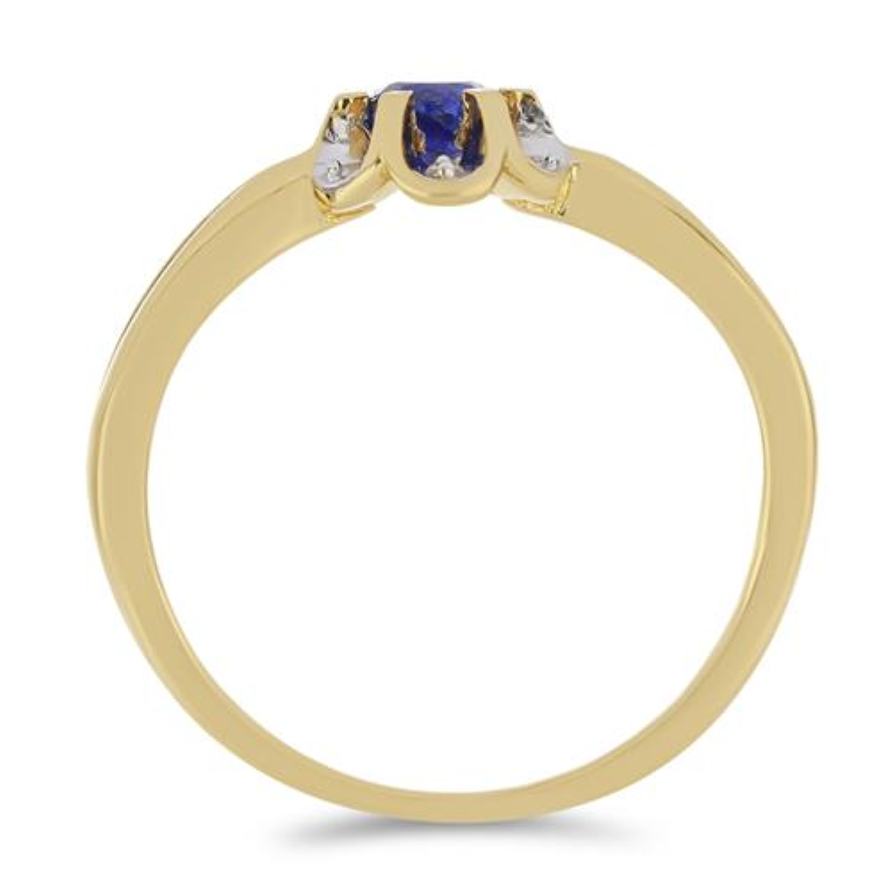 BUY 925 SILVER NATURAL BLUE SAPPHIRE GLASS FILLED GEMSTONE RING