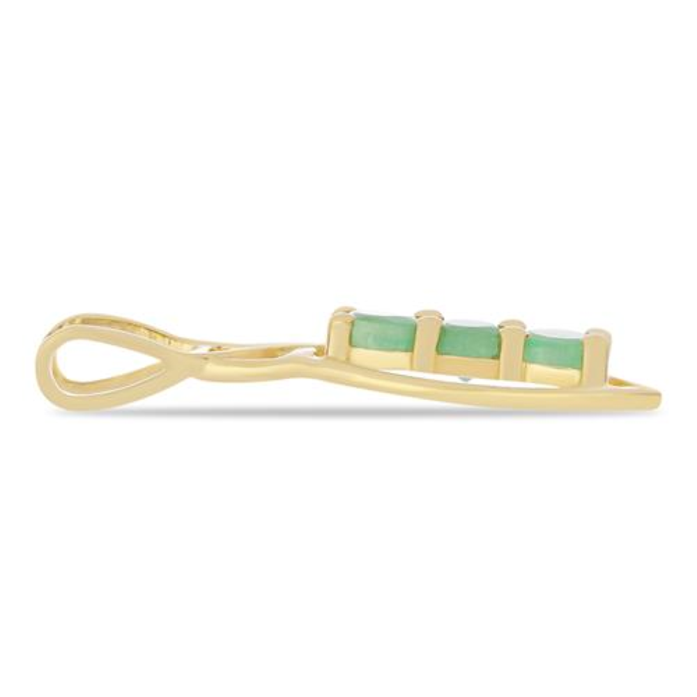 BUY 925 SILEVR NATURAL EMERALD TRANSPARENT GEMSTONE PENDANT