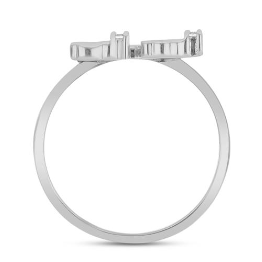 BUY 925 SILVER NATURAL WHITE TOPAZ GEMSTONE WITH ENAMEL RAINBOW RING