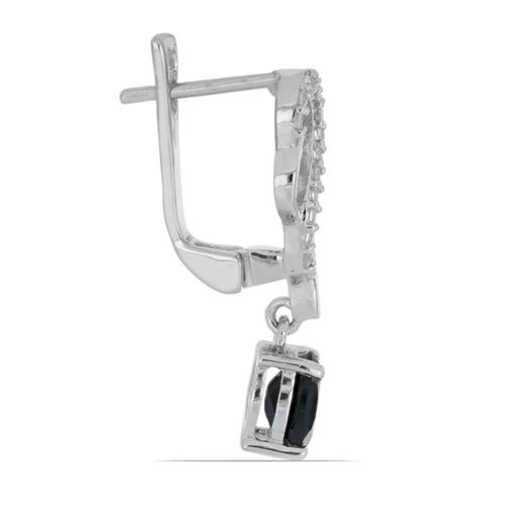 BUY 925 SILVER BLACK ONYX GEMSTONE EARRING