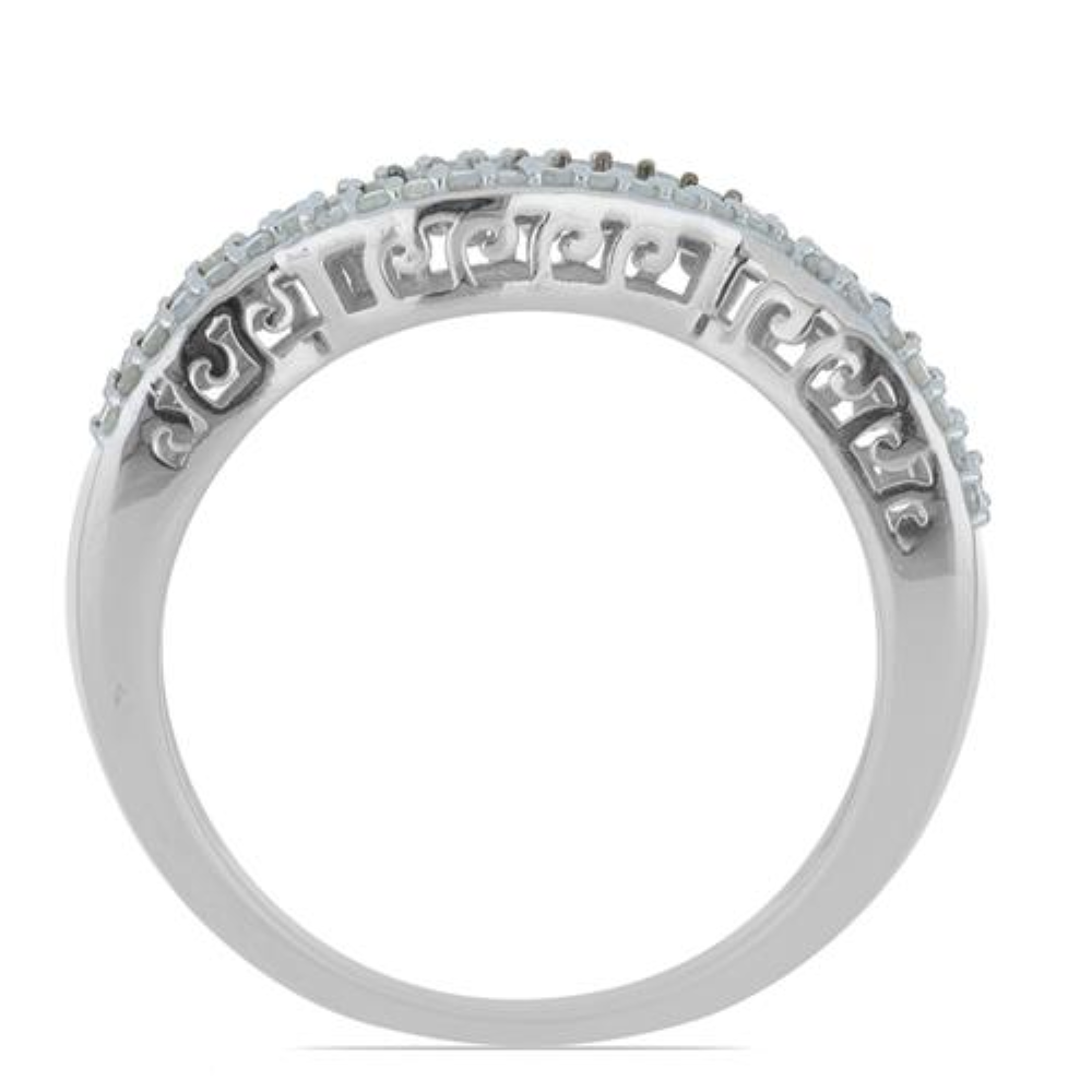 BUY 925 SILVER BLUE DIAMOND GEMSTONE RING