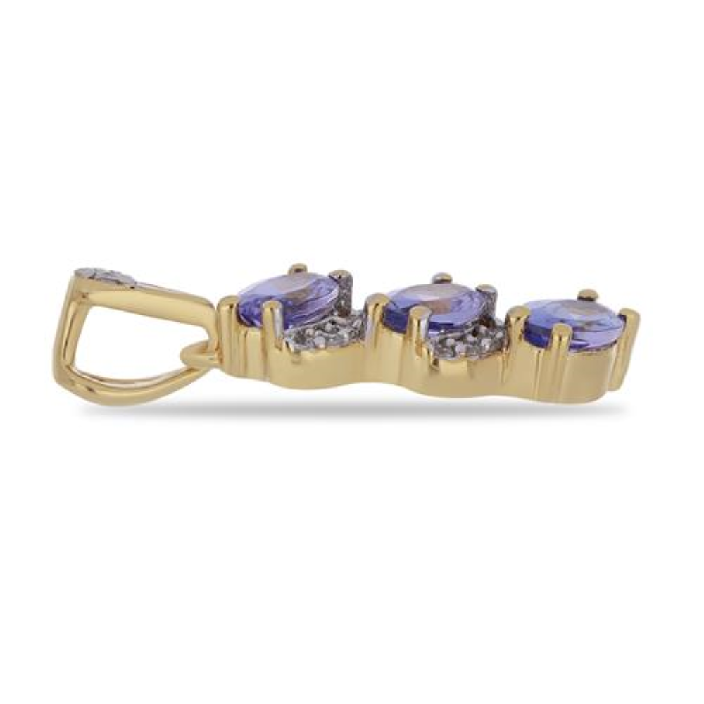 BUY 925 STERLING SILVER WITH TANZANITE GEMSTONE PENDANT
