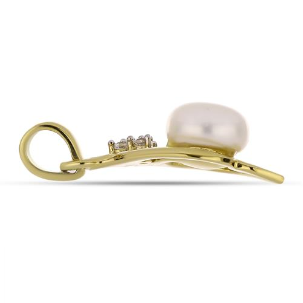 BUY 925 SILVER WHITE FRESH WATER PEARL GEMSTONE PENDANT