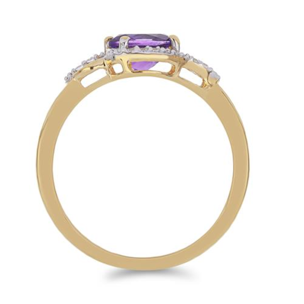 BUY 925 SILVER WITH AFRICAN AMETHYST GEMSTONE RING