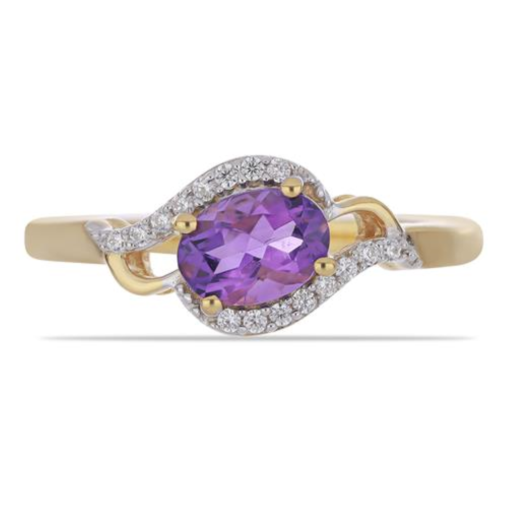 BUY 925 SILVER WITH AFRICAN AMETHYST GEMSTONE RING