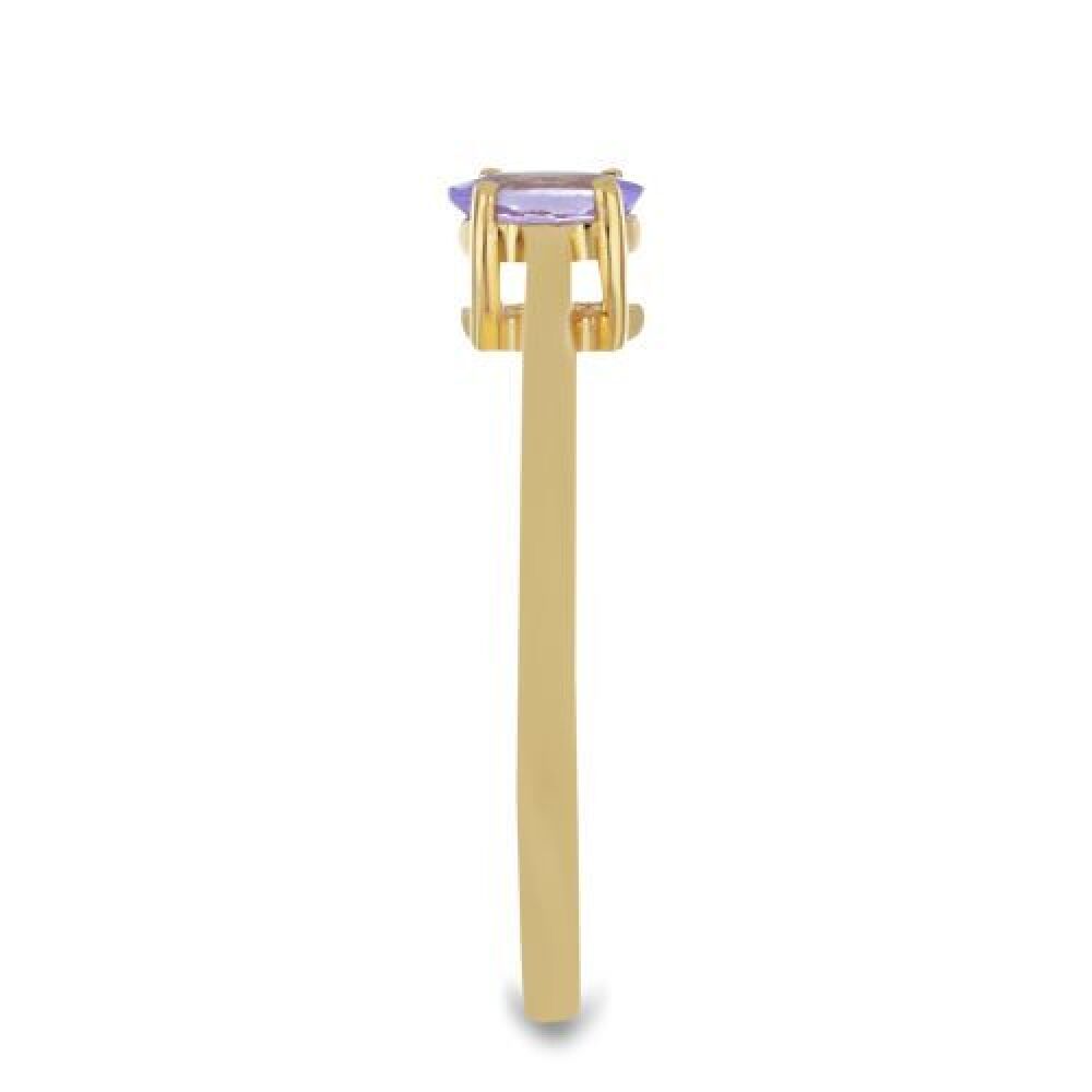 BUY 925 SILVER WITH TANZANITE GEMSTONE RING IN GOLD PLATED