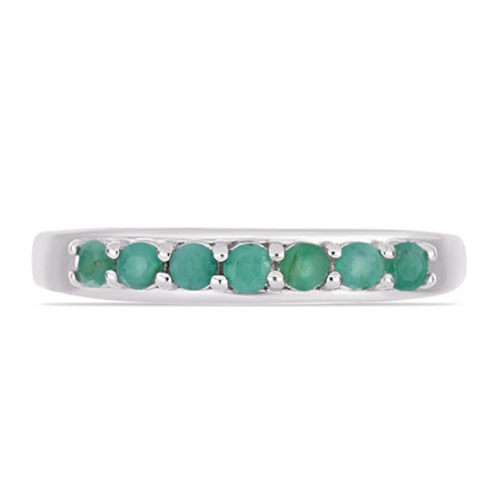 BUY NATURAL EMERALD GEMSTONE RING IN STERLING 925 SILVER