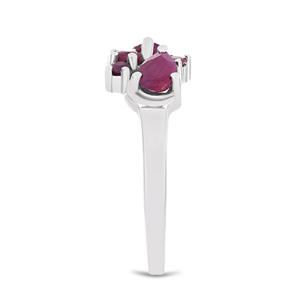 BUY 925 SILVER WITH NATURAL INDIAN RUBY GEMSTONE RING