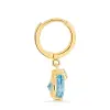 BUY SKY BLUE TOPAZ GEMSTONE EARRING IN 14K GOLD 