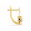 BUY 14K GOLD WITH SMOKY STONE EARRING