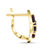 BUY 14K GOLD WITH NATURAL GARNET GEMSTONE EARRING
