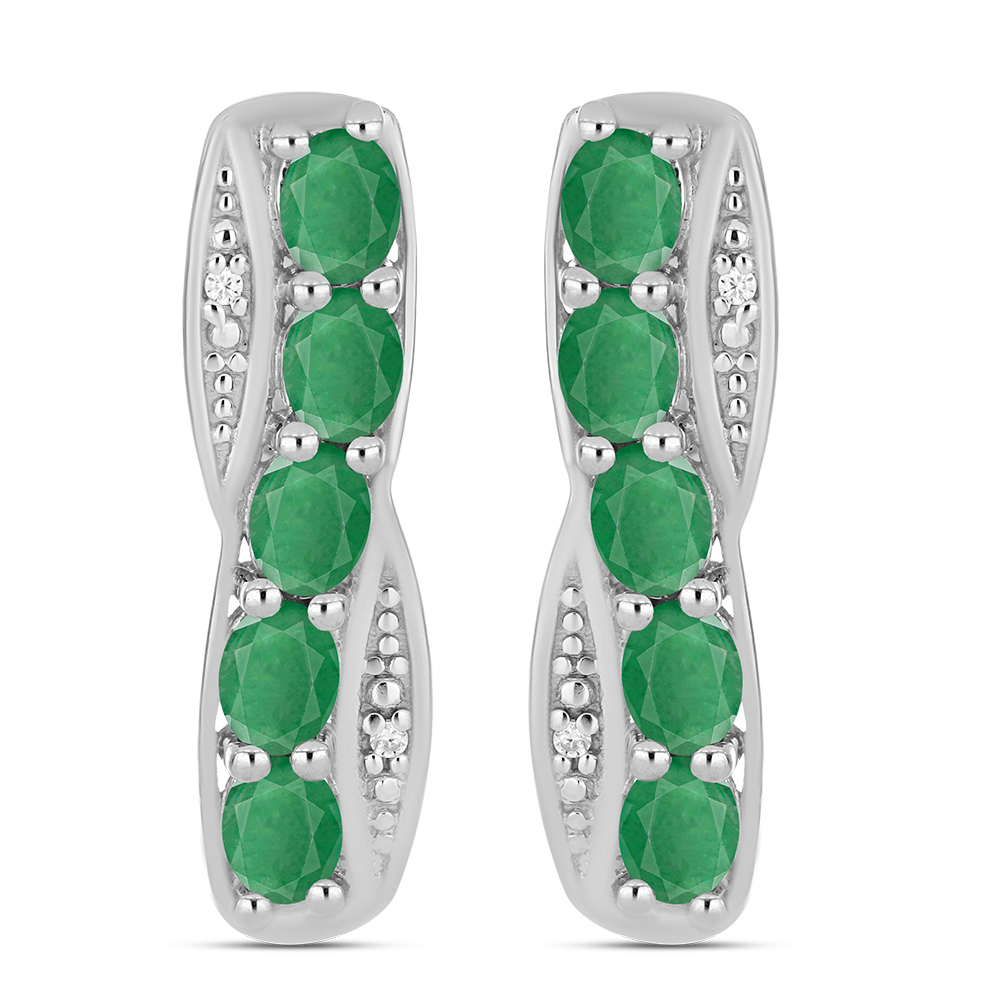 BUY 925 SILVER RUBY GLASS FILLED GEMSTONE EARRING
