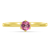 BUY 14K GOLD WITH PINK TOPAZ GEMSTONE RING
