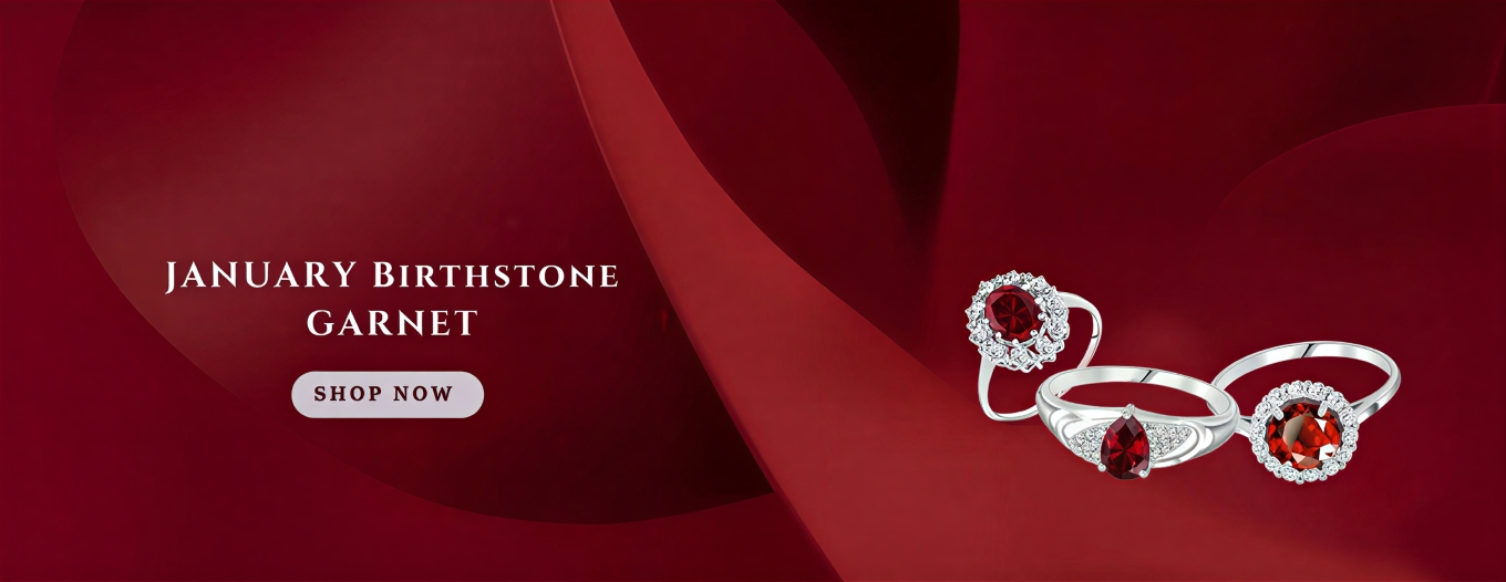 January birthstone banner