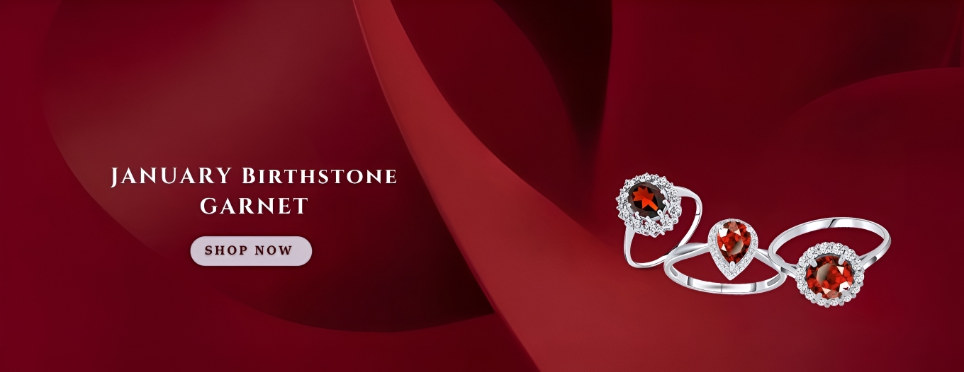 January birthstone banner