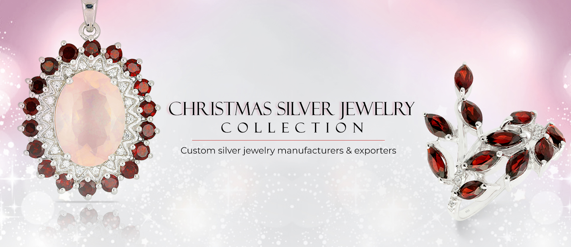 christmas silver jewelry collection
