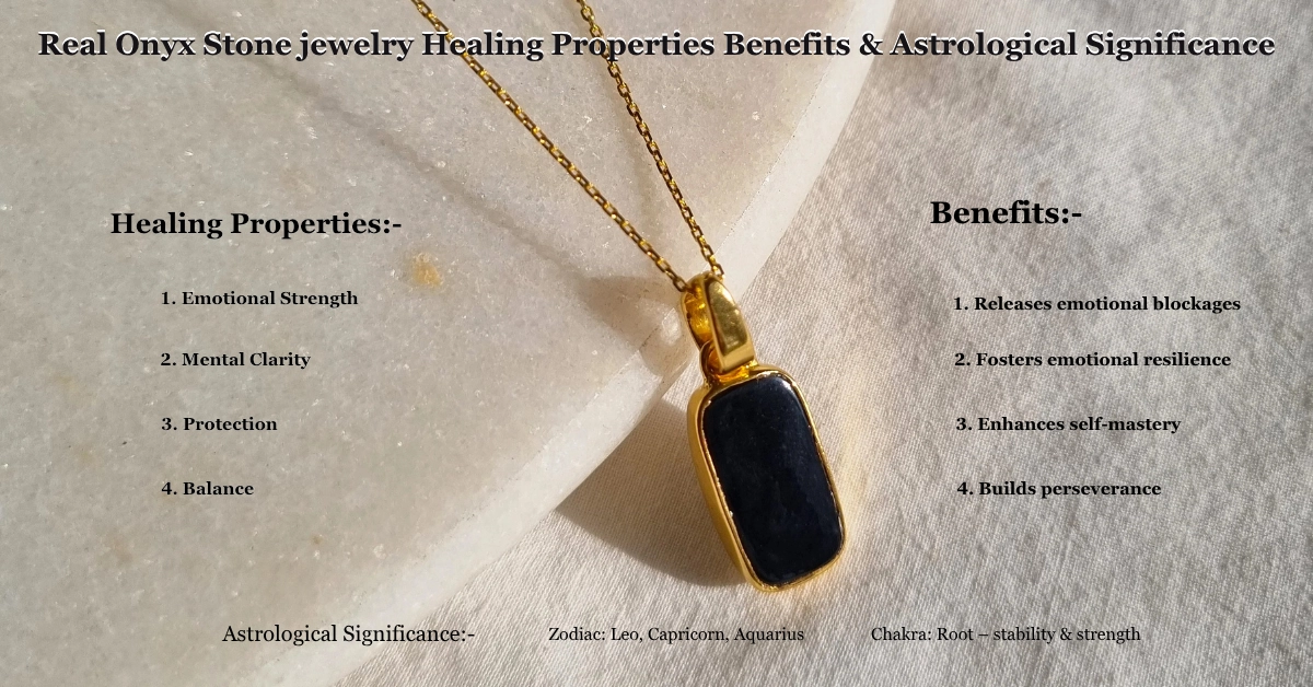 Onyx Stone jewelry Healing Properties, Benefits & Astrological Significance -JewelPin