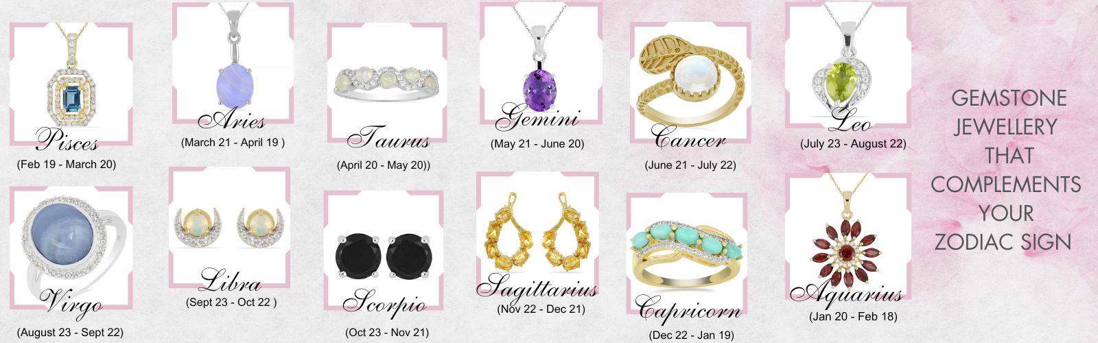 Gemstone Jewelry that Compliments your Zodiac Sign – Jewelpin