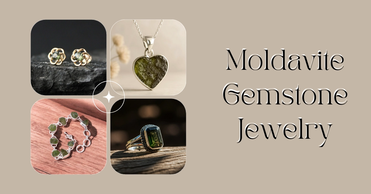 Moldavite Gemstone Jewelry-jewelpin