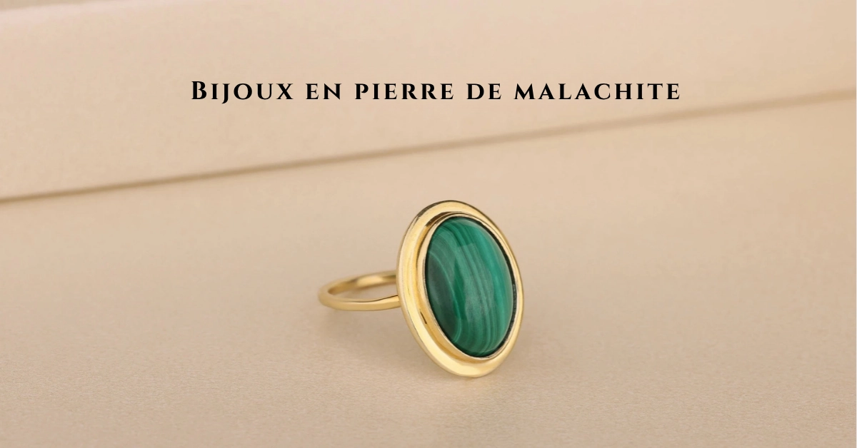 Bijoux en pierre de malachite-jewelpin