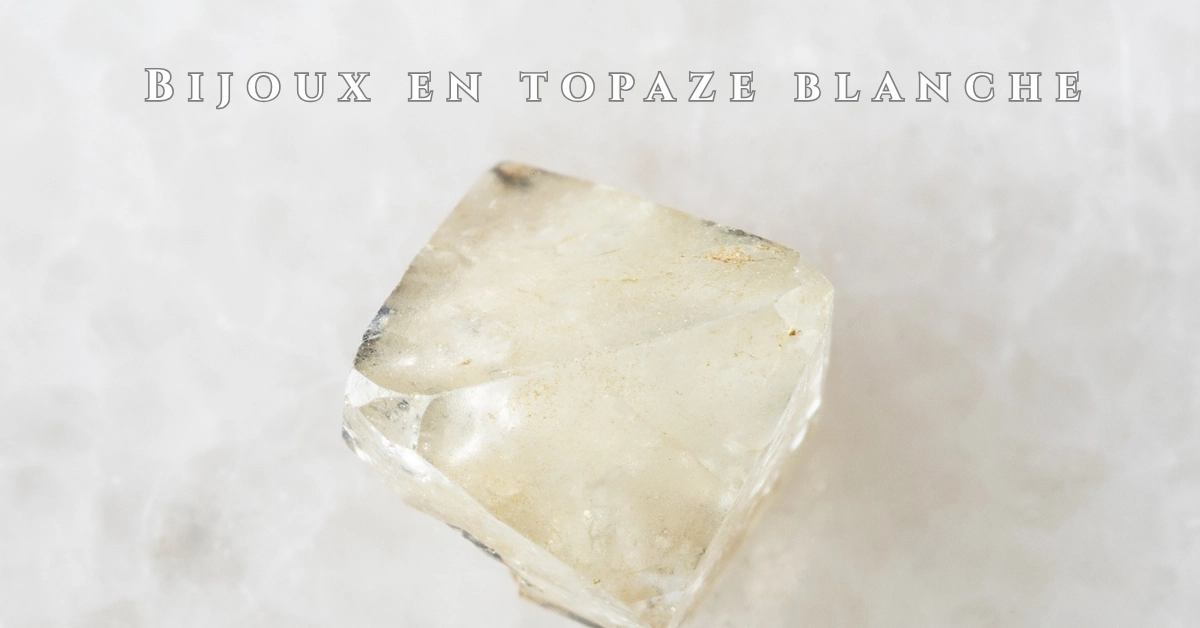 Bijoux en topaze blanche-jewelpin