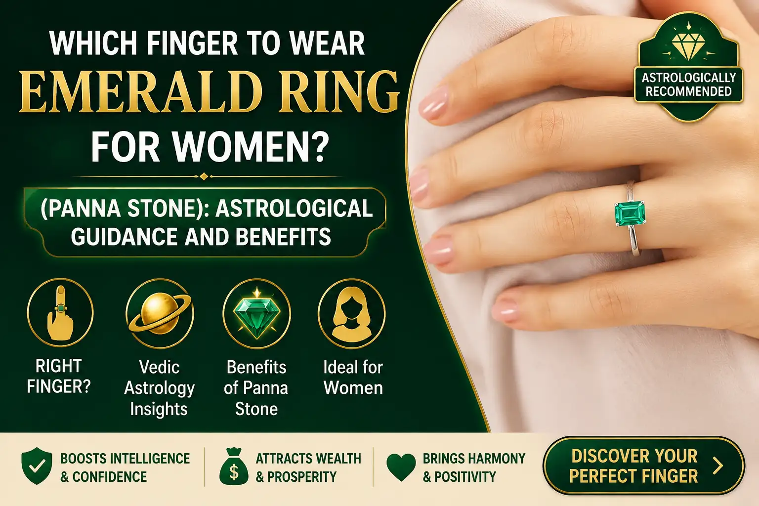 which finger to wear emerald ring for women panna stone astrological guidance and benefits