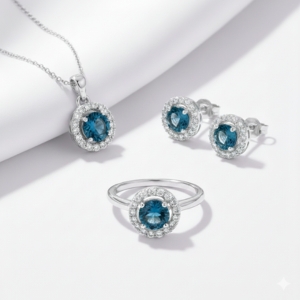 silver jewelry in Halo collection by JewelPin