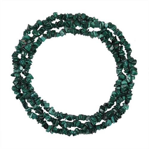 NATURAL MALCHITE 32 - 34 INCHES NUGGET NECKLACE #VBJ010003