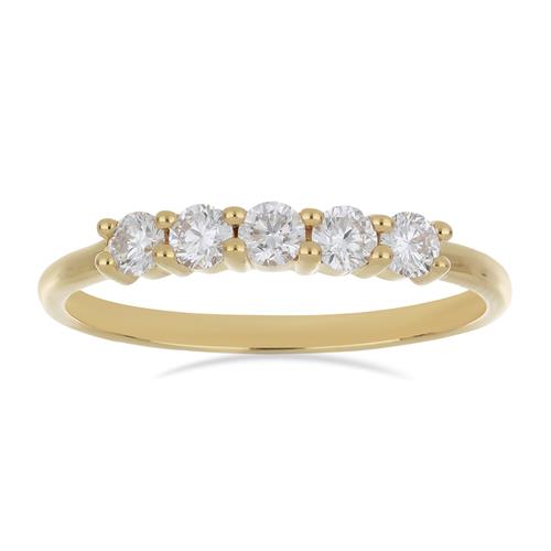 BUY 14K GOLD NATURAL WHITE TOPAZ GEMSTONE RING