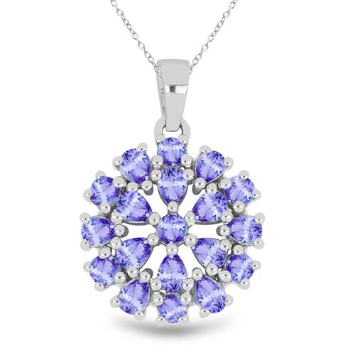 CHAIN IS NOT THE PART OF PRODUCT  SHARE:   BUY REAL TANZANITE GEMSTONE PENDANT IN STERLING SILVER