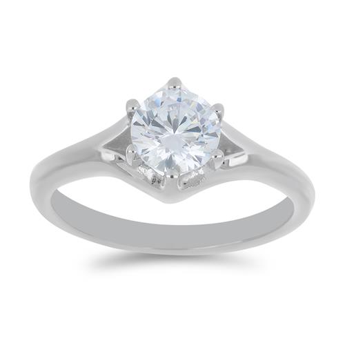 BUY 925 SILVER AFRICAN WHITE TOPAZ GEMSTONE RING