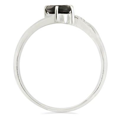 BUY 925 SILVER NATURAL SMOKY GEMSTONE CLASSIC RING