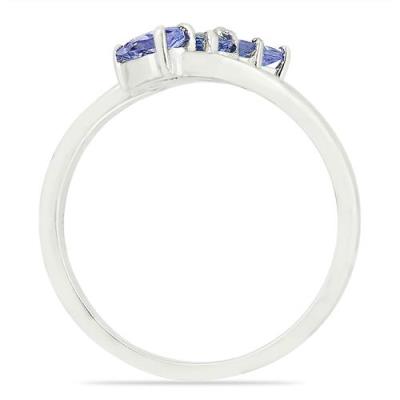 BUY GENUINE TANZANITE MULTI GEMSTONE RING IN 925 SILVER