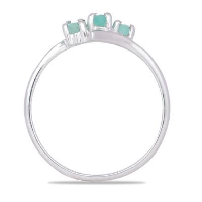 BUY GENUINE EMERALD GEMSTONE RING IN 925 SILVER