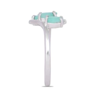 BUY GENUINE EMERALD GEMSTONE RING IN 925 SILVER