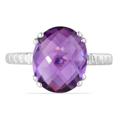 BUY NATURAL GREEN ONYX SINGLE STONE RING IN 925 SILVER