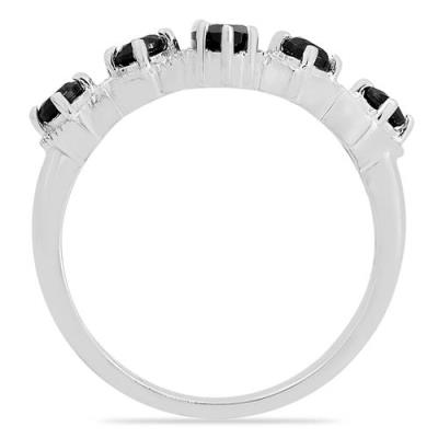 BUY NATURAL BLACK ONYX MULTI STONE RING IN 925 STERLING SILVER