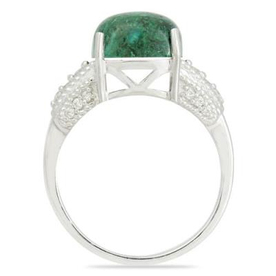 BUY 925 STERLING SILVER CLASSIC RING WITH NATURAL CHRYSOCOLLA GEMSTONE