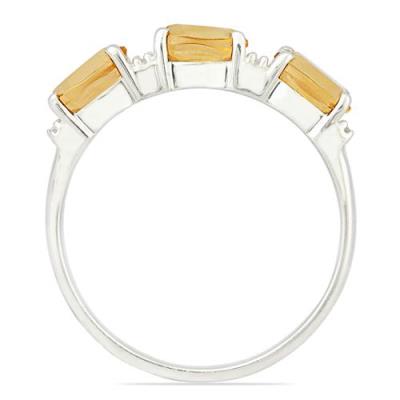 BUY REAL CITRINE GEMSTONE RING IN 925 SILVER
