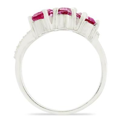BUY REAL PINK TOPAZ GEMSTONE UNIQUE RING IN 925 SILVER