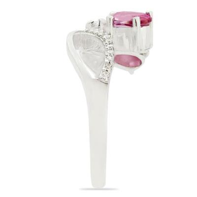 BUY REAL PINK TOPAZ GEMSTONE UNIQUE RING IN 925 SILVER
