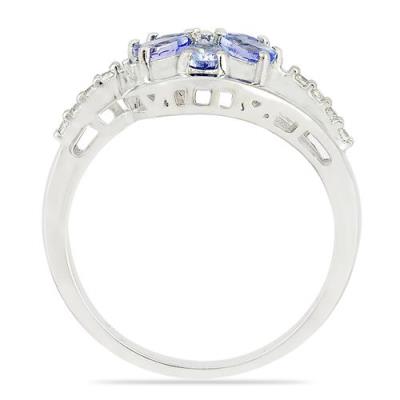 BUY REAL TANZANITE MULTI GEMSTONE RING IN 925 SILVER