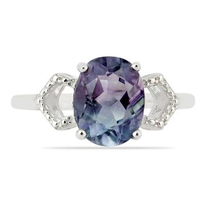 BUY STERLING SILVER NATURAL FLUORITE GEMSTONE RING